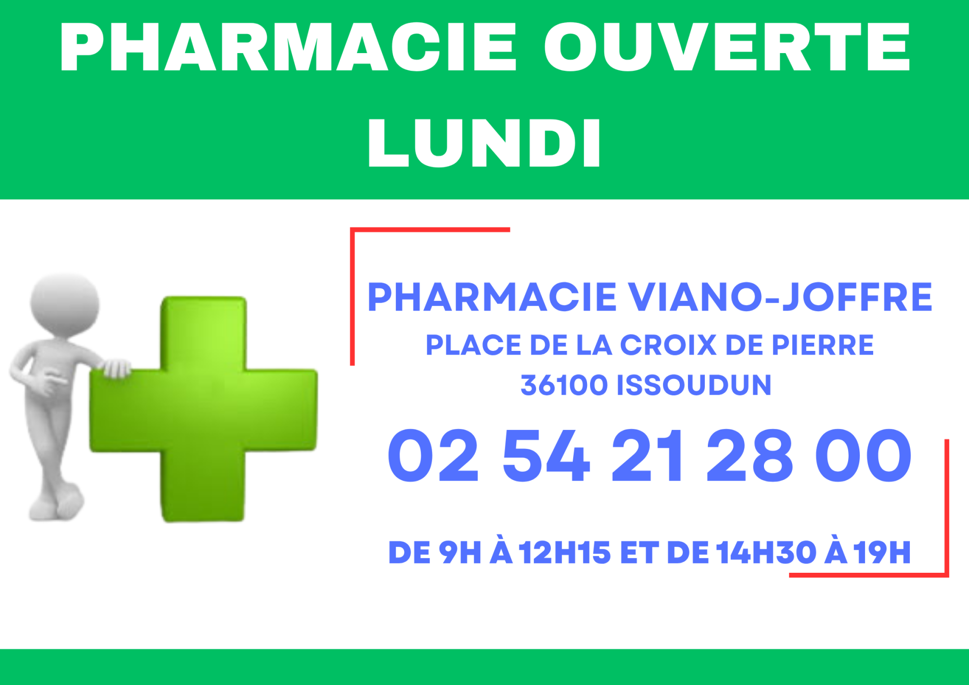 Ouverture lundi 19/10/26